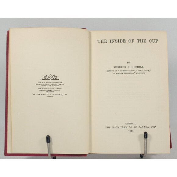 Antique Book "The Inside Of The Cup" By Winston Churchill, Macmillan Co. 1915 - Picture 3 of 9